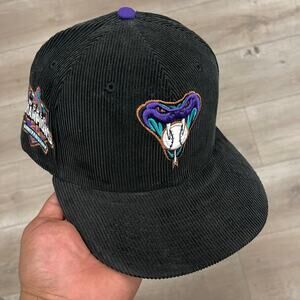 New Era 59FIFTY Arizona Diamondbacks corduroy fitted hat Cap Size 7 1/4 B10